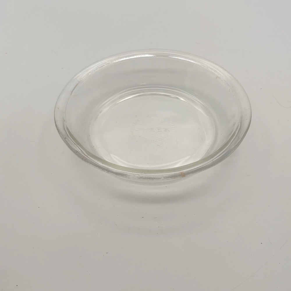 PYREX #206 Clear Glass USA MINI Pie 6" Tart Plate - Picture 1 of 4
